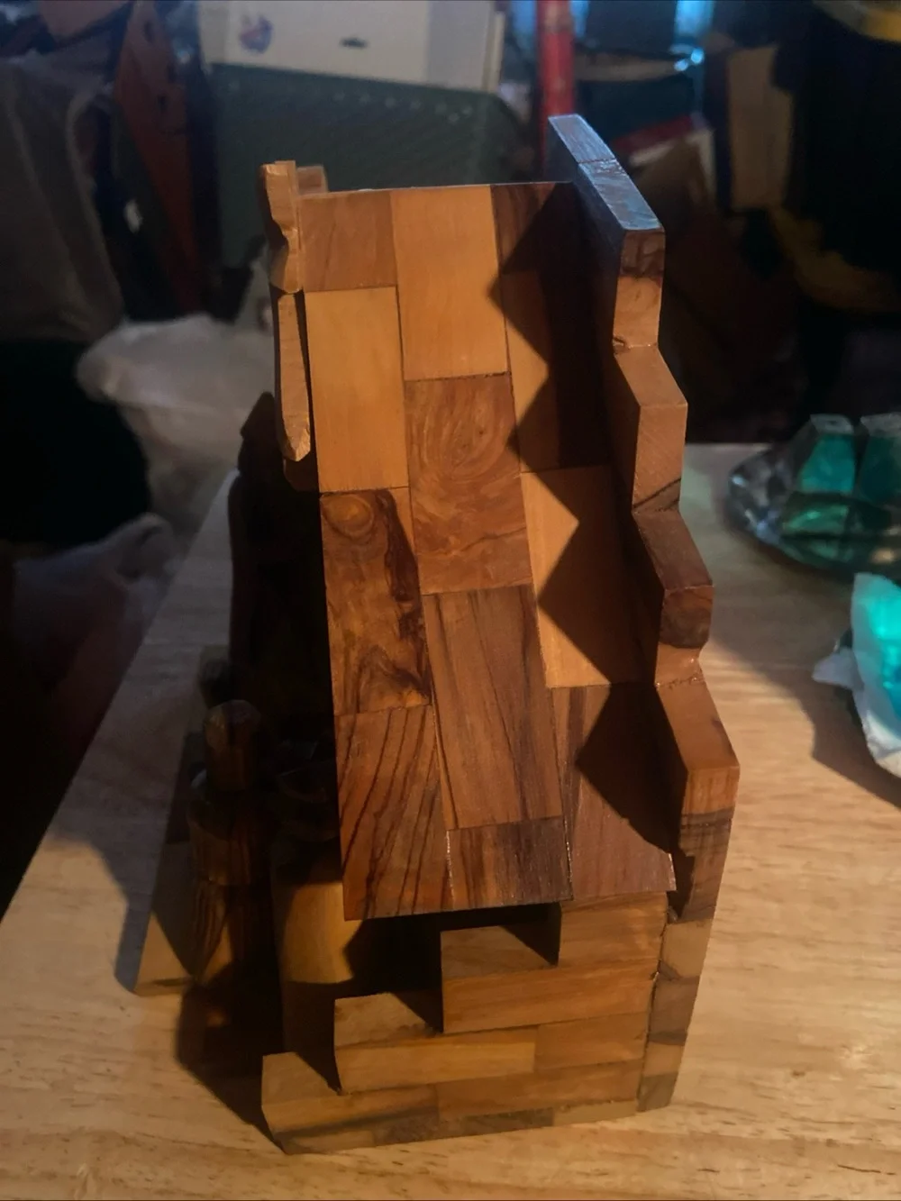 Nativity creche /vintage made in Bethlehem West Bank olive wood